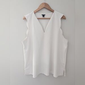 Elegant White Sleeveless Top